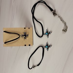 Sparkly cross fashion jewelry